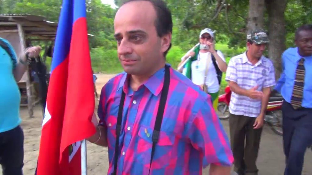 Percurso até as escolas dos no Haiti