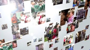 Distribuição do material didático para os professores no Haiti