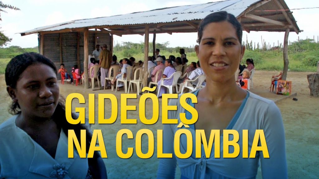 Gideões evangelizando na Colômbia
