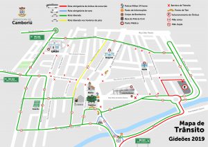 Trânsito de Camboriú será alterado para o Congresso de Gideões 2019
