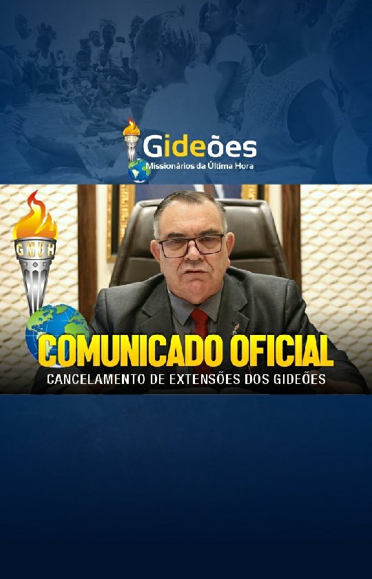 O Pastor Zilmar Melquíades Miguel - Presidente dos Gideões Missionários da Última Hora comunica o cancelamento da participação dos GMUH em todos os congressos e extensões a serem realizados em diversas cidades de todo Brasil, bem como a proibição do uso do símbolo oficial da instituição a "tocha dos gideões" e as fotografias oficiais dos Pastores Presidente e Vice-Presidente e demais membros da diretoria.
Assistam e compartilhem!
Gideões Missionários da Última Hora
Unindo o Brasil para Evangelizar o mundo.
#gmuh #gideoes #gideoesmissionarios #camboriu #missoes #culto #cultosmissionarios2022 #cultodemissao #gideoes2022 #gideoes2023 #pastorzilmarmiguel