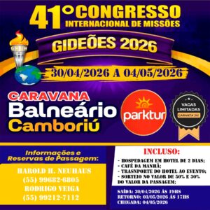 Caravana para 41° Congresso Internacional de Missões Regiões: Noroeste e Missões