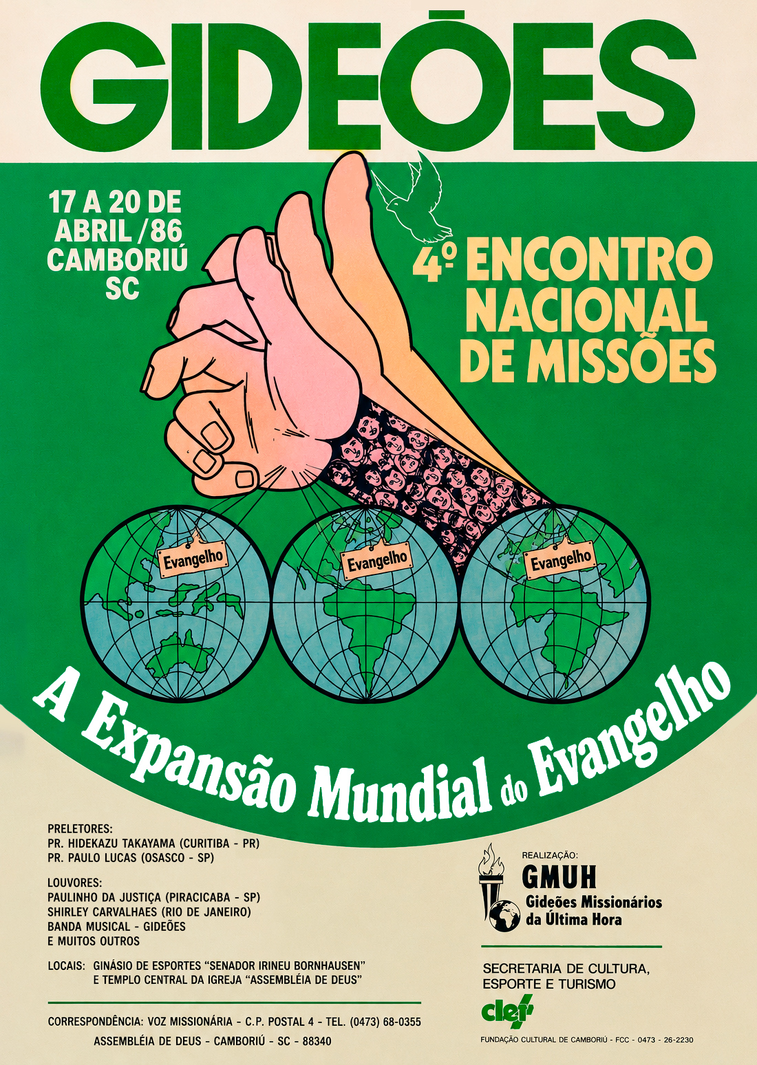 Cartaz Gideões 1986