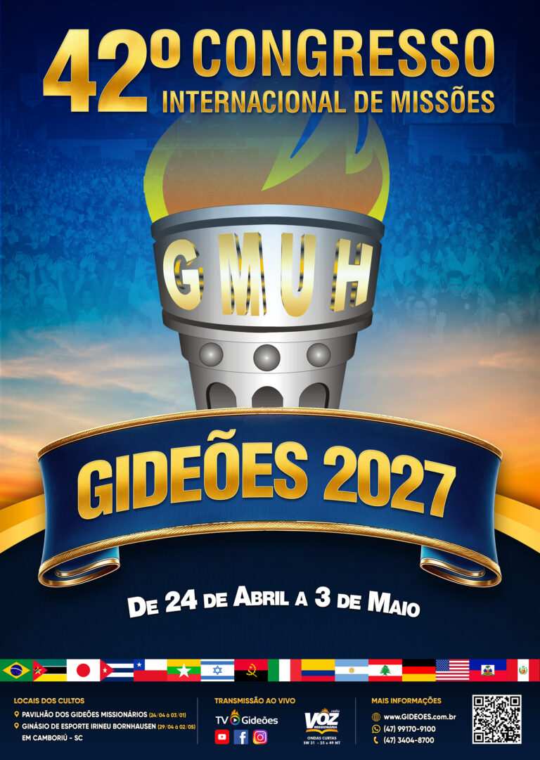 Cartaz do Congresso Gideões 2026