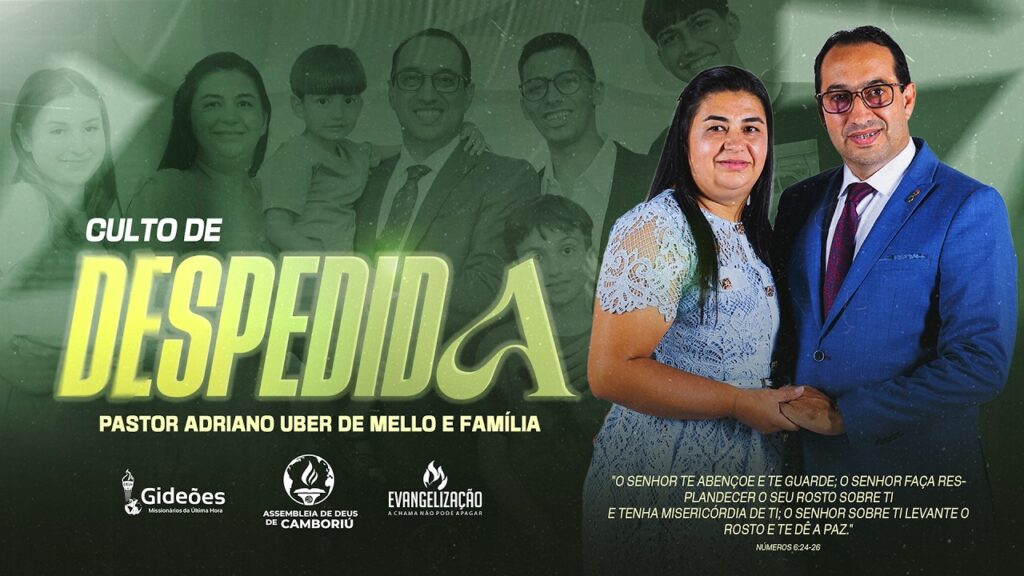 CULTO DE DESPEDIDA AO PR. ADRIANO DE MELO